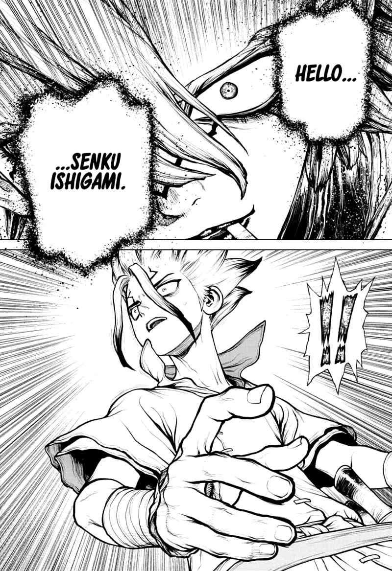 Dr. Stone Manga Chapter 159 page 9 - Lock On scene