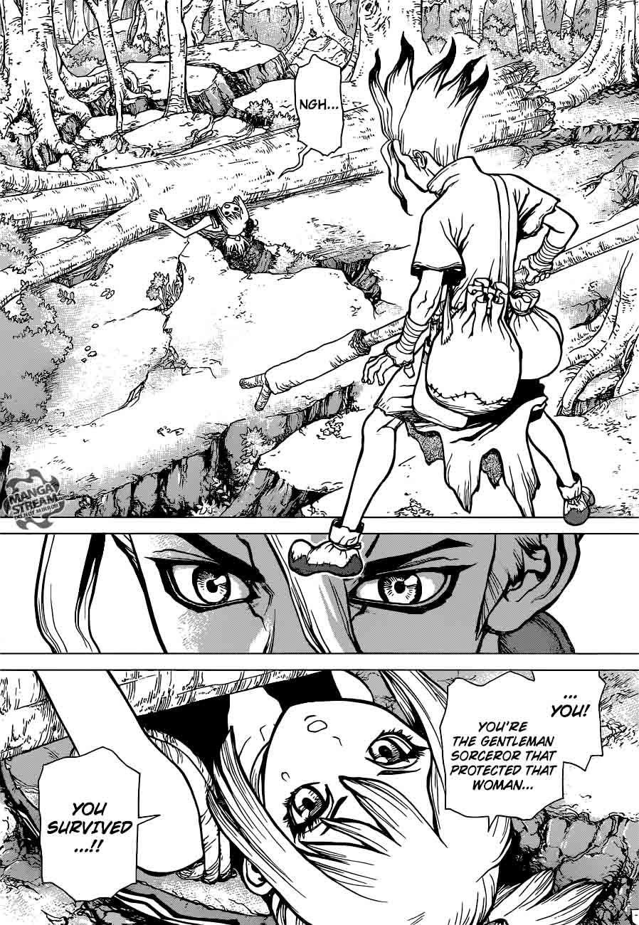 Dr. Stone Manga Chapter 16 page 11 - Kohaku scene