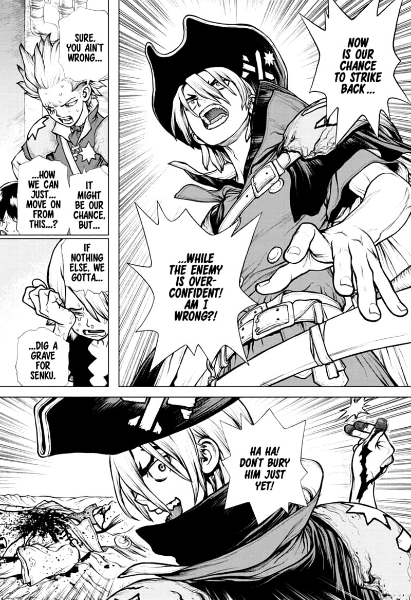 Dr. Stone Manga Chapter 160 page 5 - Torch of Science scene