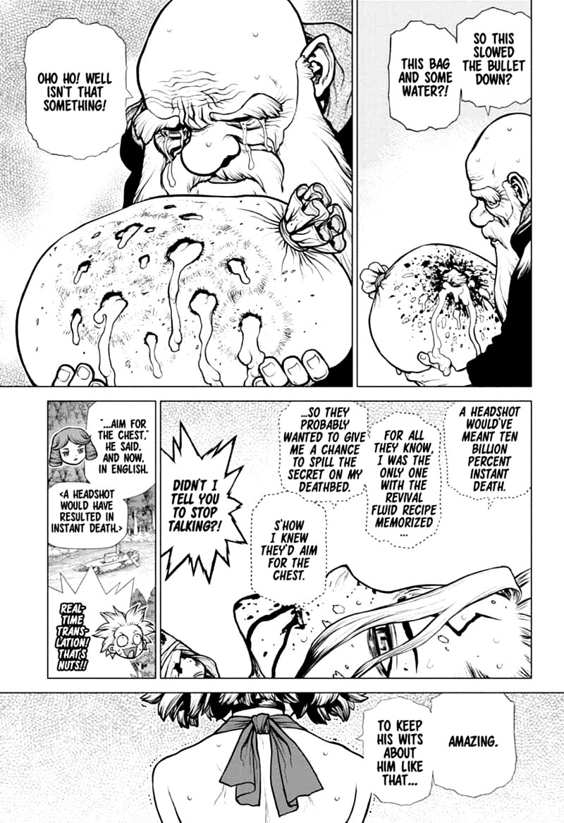 Dr. Stone Manga Chapter 160 page 7 - Torch of Science scene