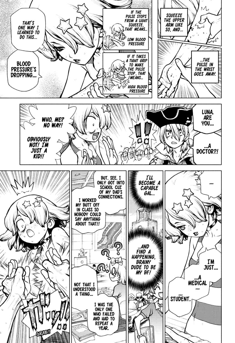 Dr. Stone Manga Chapter 160 page 9 - Torch of Science scene