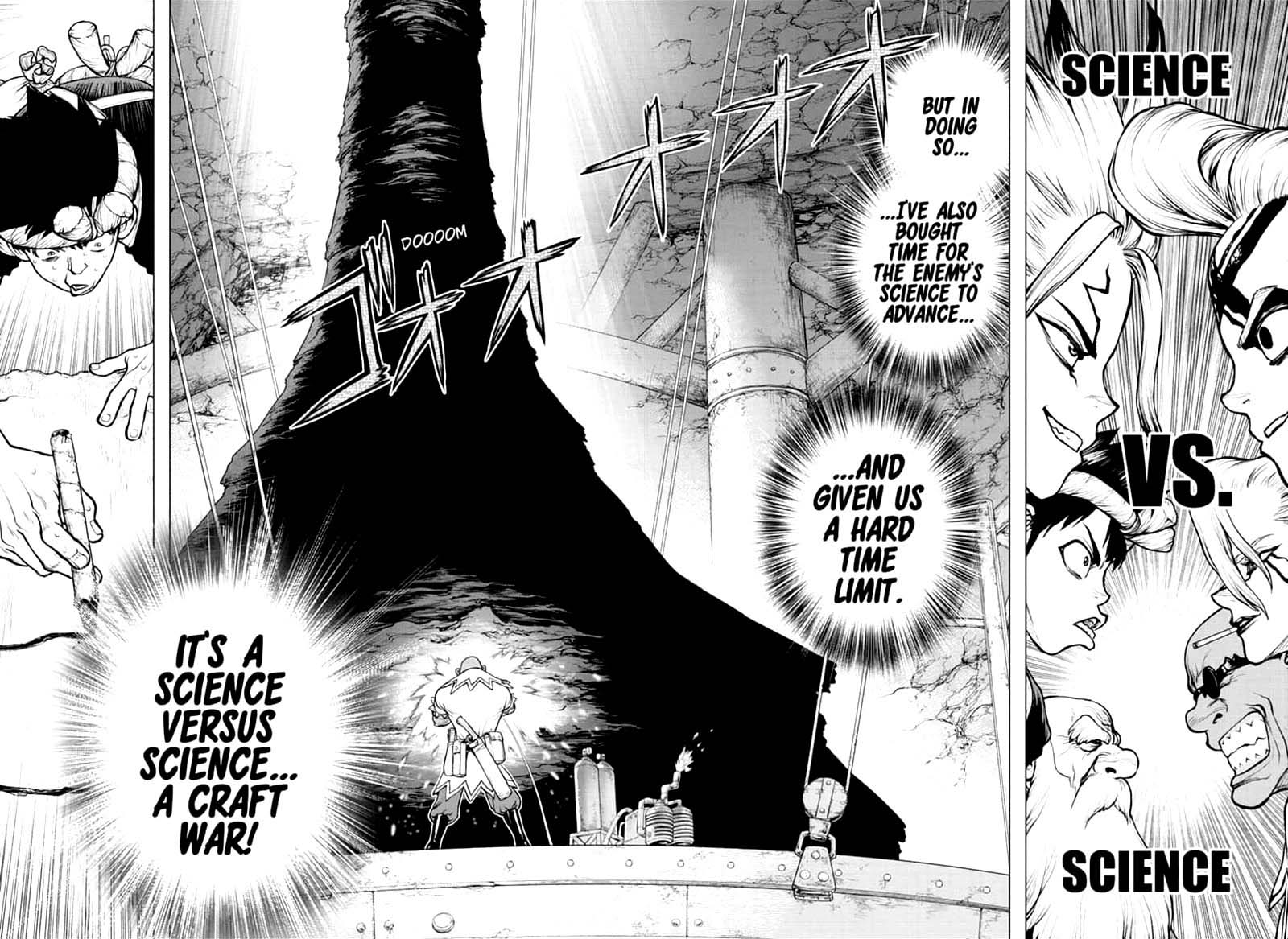 Dr. Stone Manga Chapter 161 page 14 - Craft Wars scene