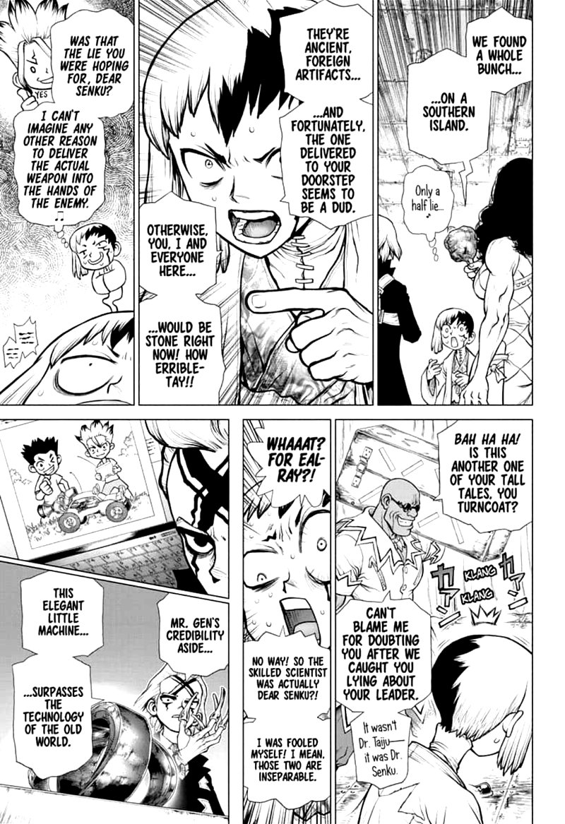 Dr. Stone Manga Chapter 161 page 9 - Craft Wars scene