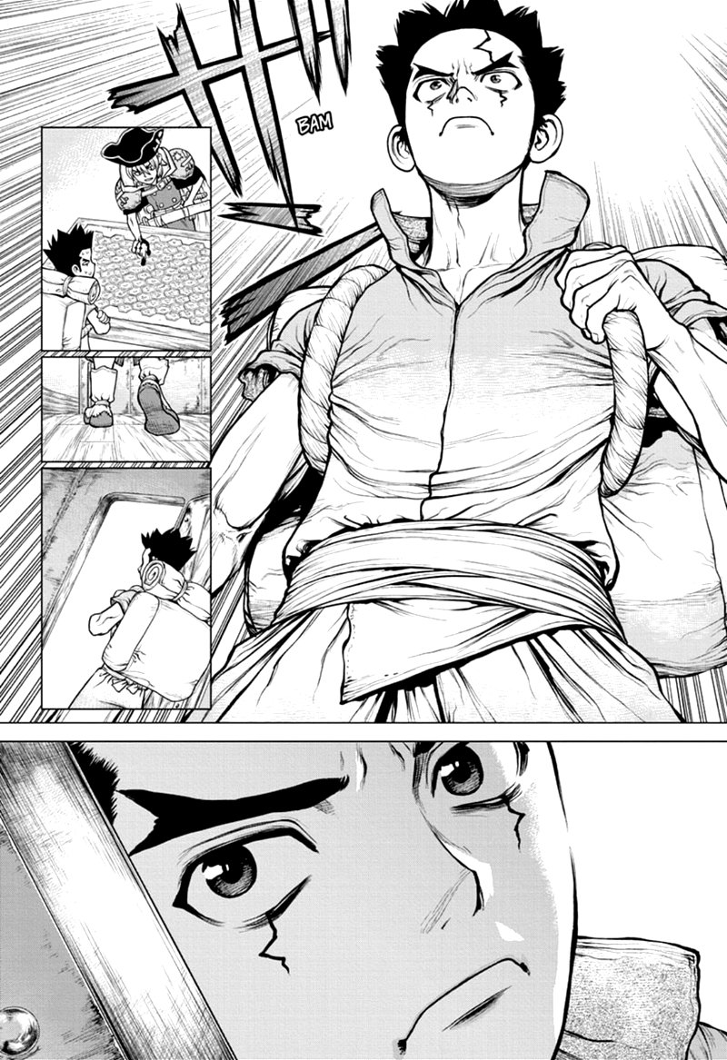 Dr. Stone Manga Chapter 162 page 6 - Down the Earth-Stained Path scene