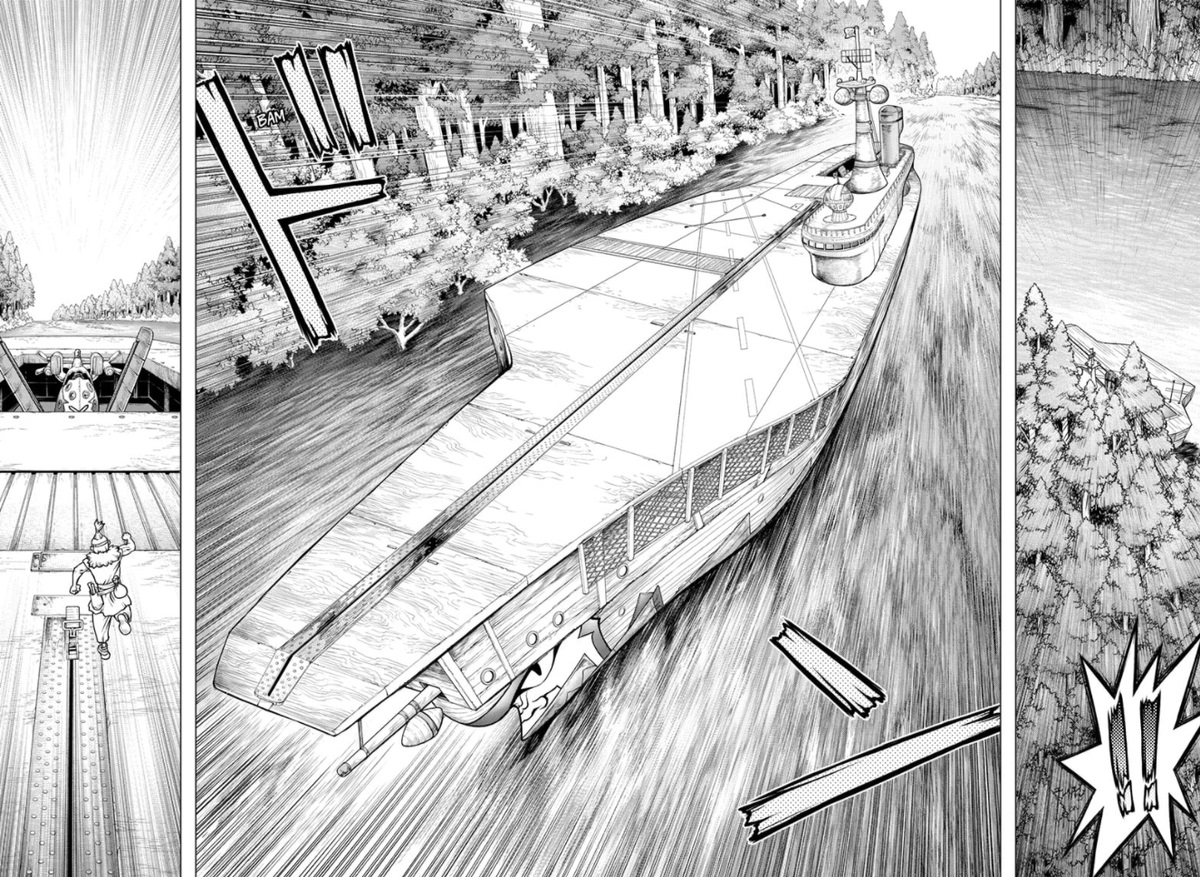 Dr. Stone Manga Chapter 163 page 15 - Multifront Final Battle scene