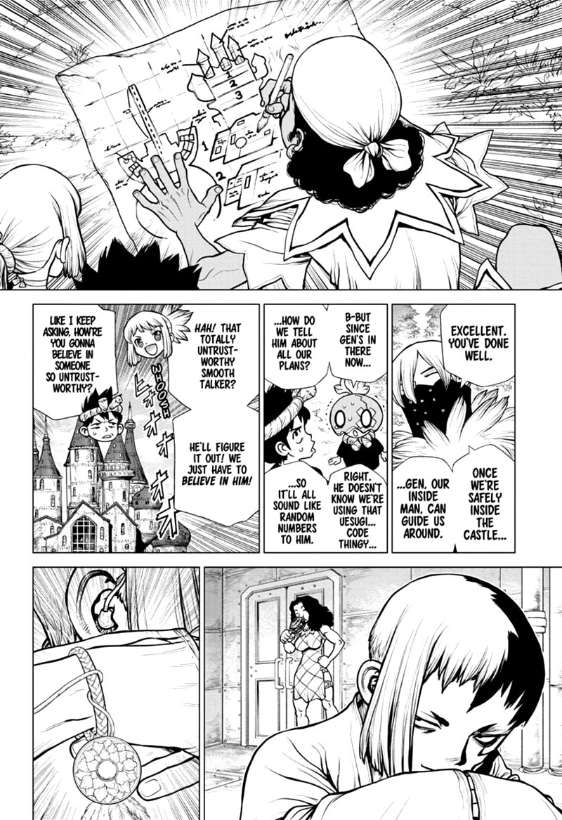 Dr. Stone Manga Chapter 163 page 9 - Multifront Final Battle scene
