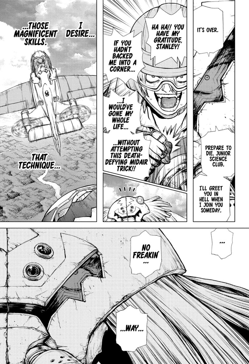 Dr. Stone Manga Chapter 164 page 12 - Re-Lock On scene