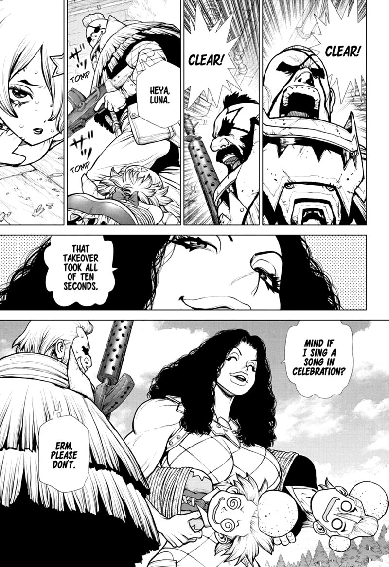 Dr. Stone Manga Chapter 165 page 12 - Know the Rules, Make the Rules scene