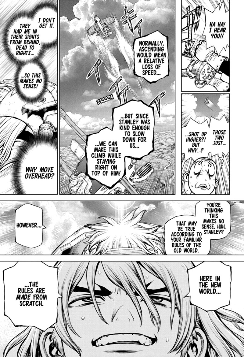 Dr. Stone Manga Chapter 165 page 14 - Know the Rules, Make the Rules scene