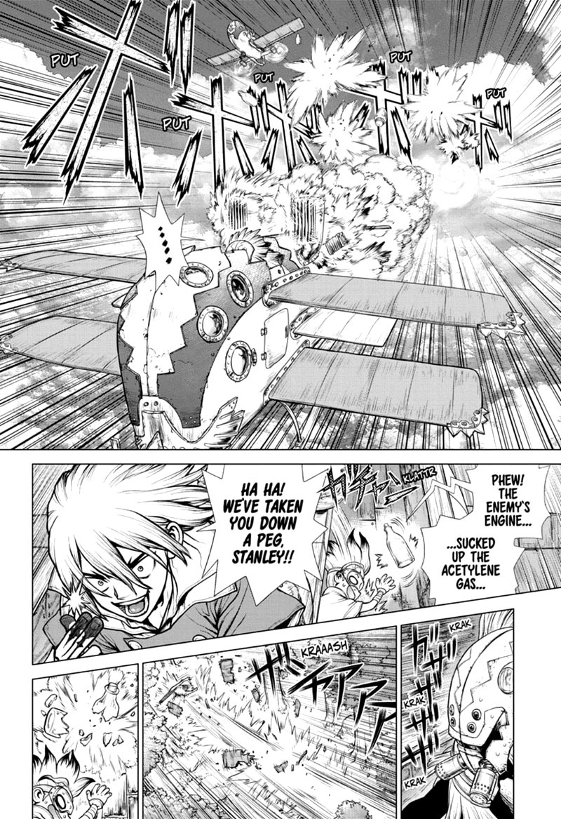 Dr. Stone Manga Chapter 166 page 8 - Ultimate Knight scene