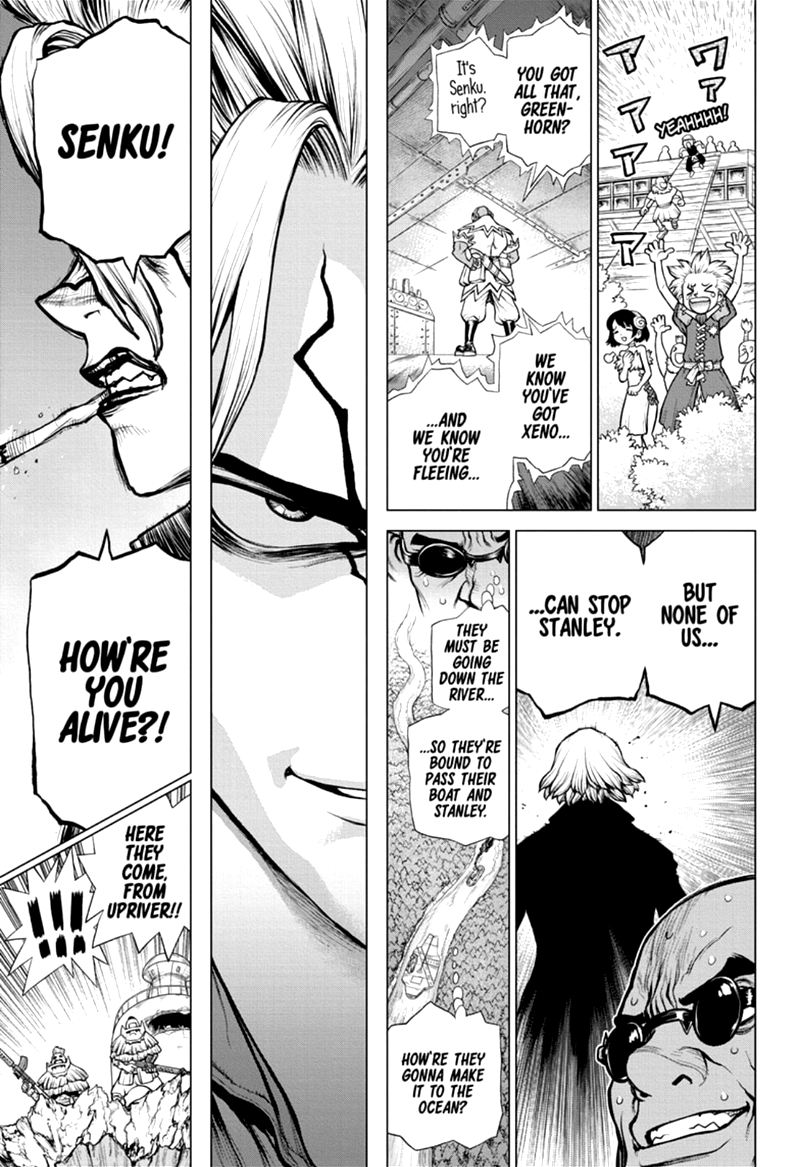 Dr. Stone Manga Chapter 169 page 7 - Risk or Heart scene