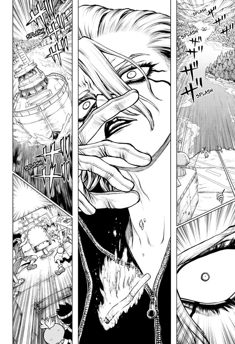 Dr. Stone Manga Chapter 169 page 8 - Risk or Heart scene