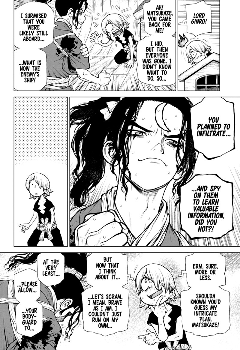 Dr. Stone Manga Chapter 170 page 6 - Staring Up at the Same Moon scene