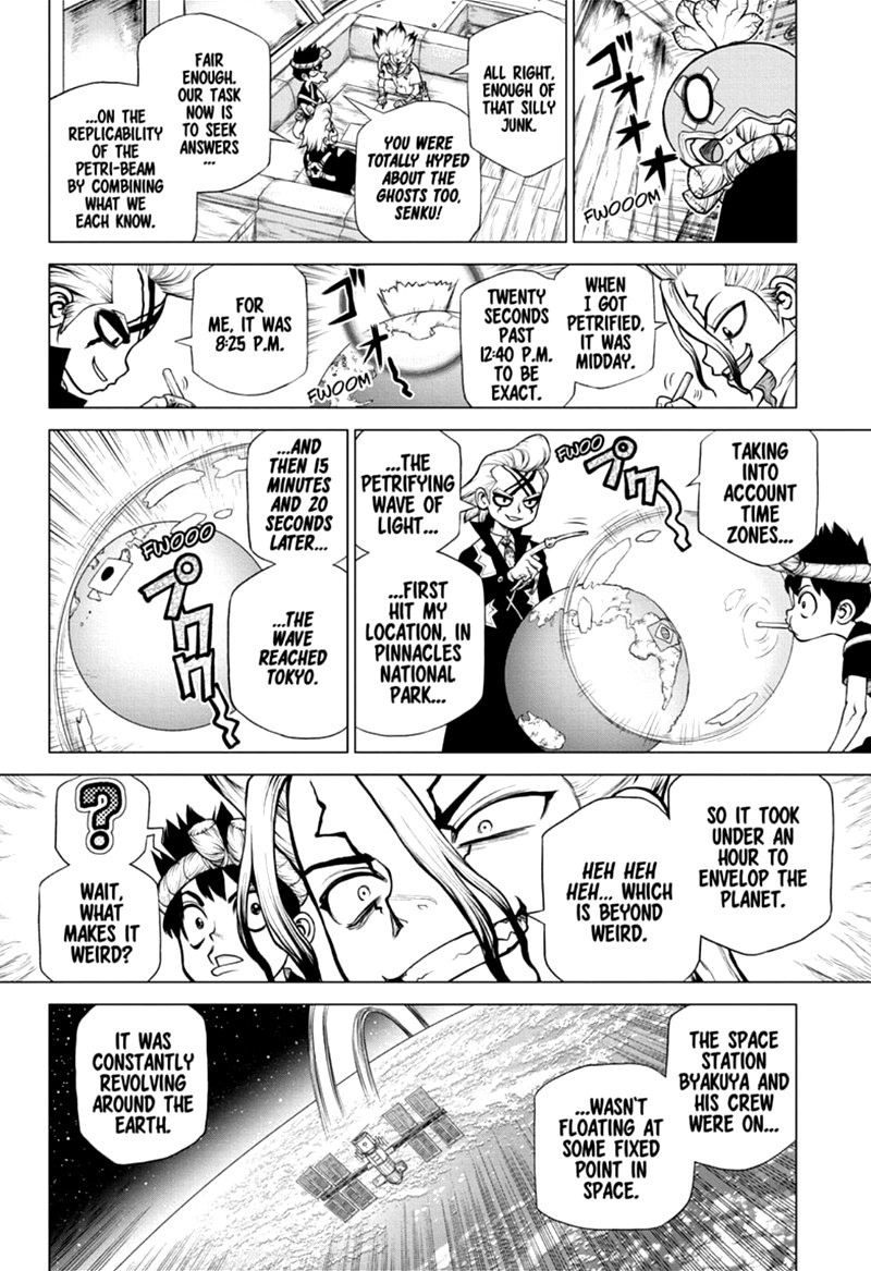 Dr. Stone Manga Chapter 171 page 10 - Staring at the Same Light scene