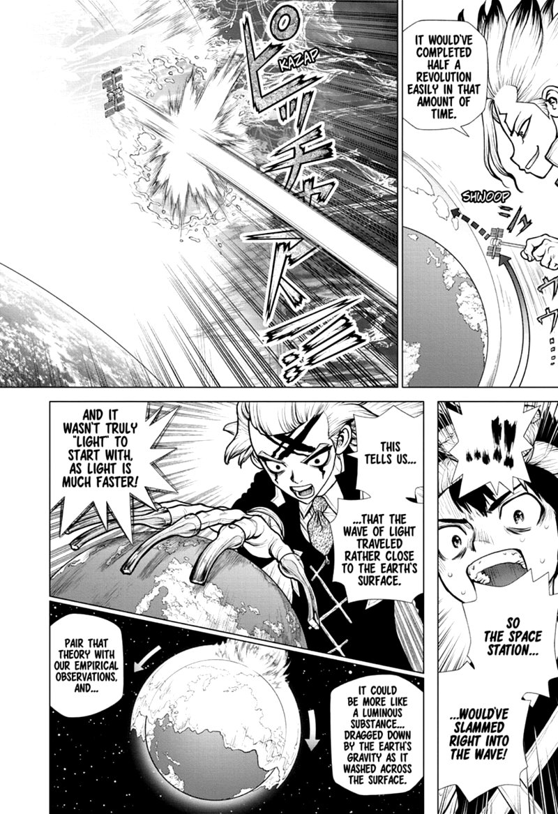 Dr. Stone Manga Chapter 171 page 11 - Staring at the Same Light scene