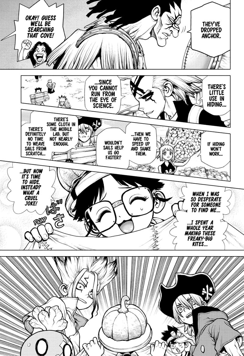 Dr. Stone Manga Chapter 173 page 12 - Earth Race scene