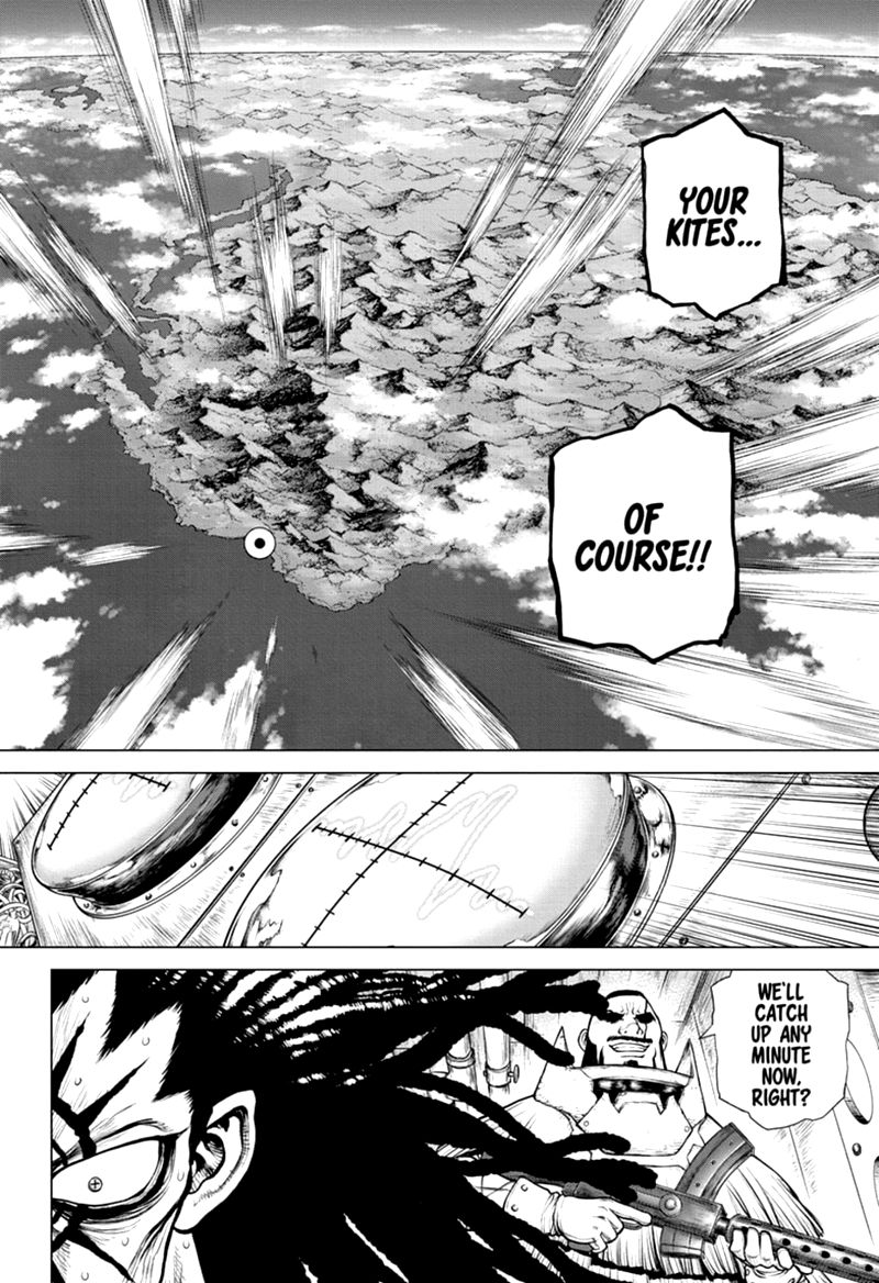 Dr. Stone Manga Chapter 173 page 13 - Earth Race scene