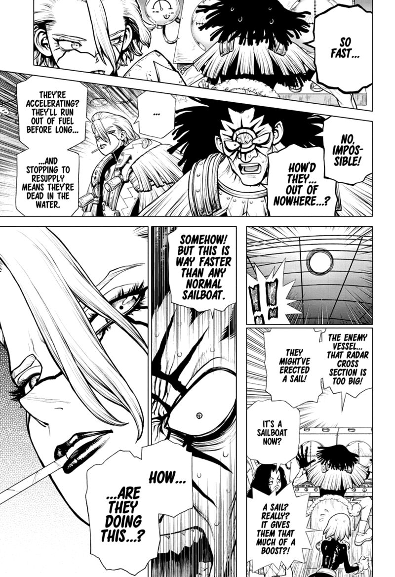 Dr. Stone Manga Chapter 173 page 14 - Earth Race scene