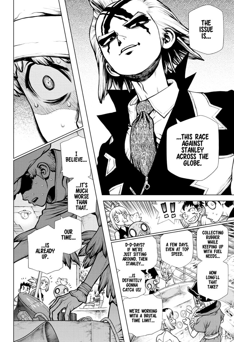 Dr. Stone Manga Chapter 173 page 7 - Earth Race scene