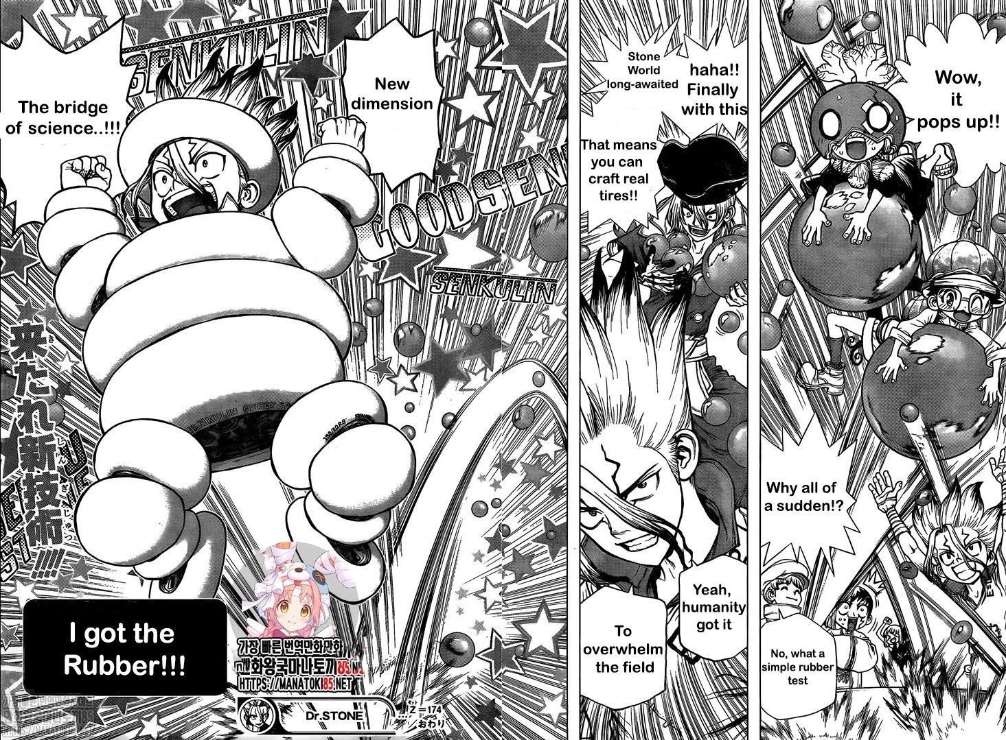 Dr. Stone Manga Chapter 174 page 15 - The Specter of the Panama Canal scene
