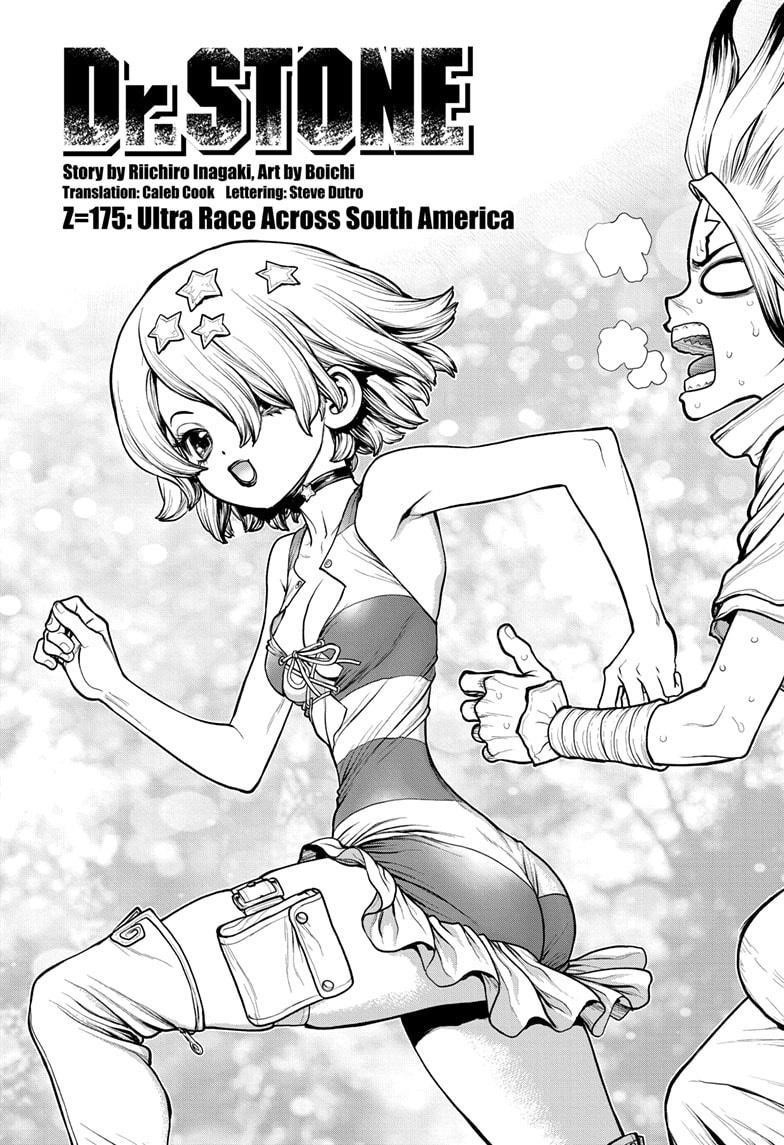 Dr. Stone Manga Chapter 175 page 1 - Ultra Race Across South America scene