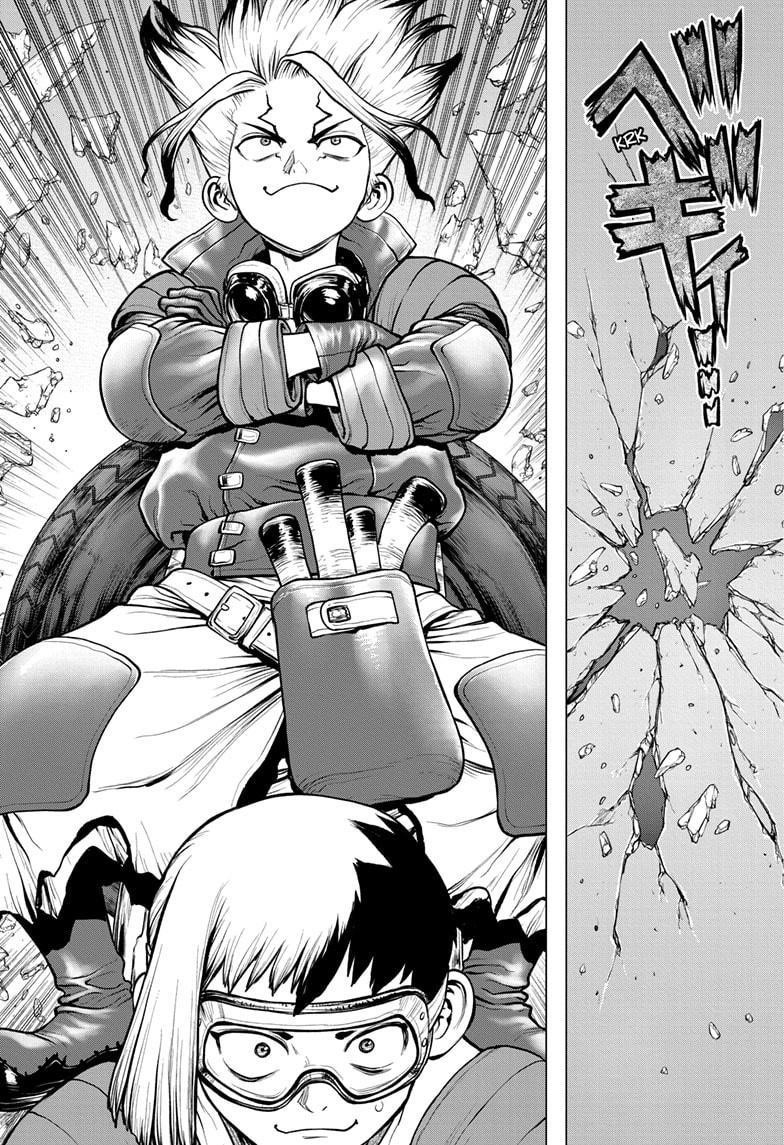 Dr. Stone Manga Chapter 175 page 15 - Ultra Race Across South America scene