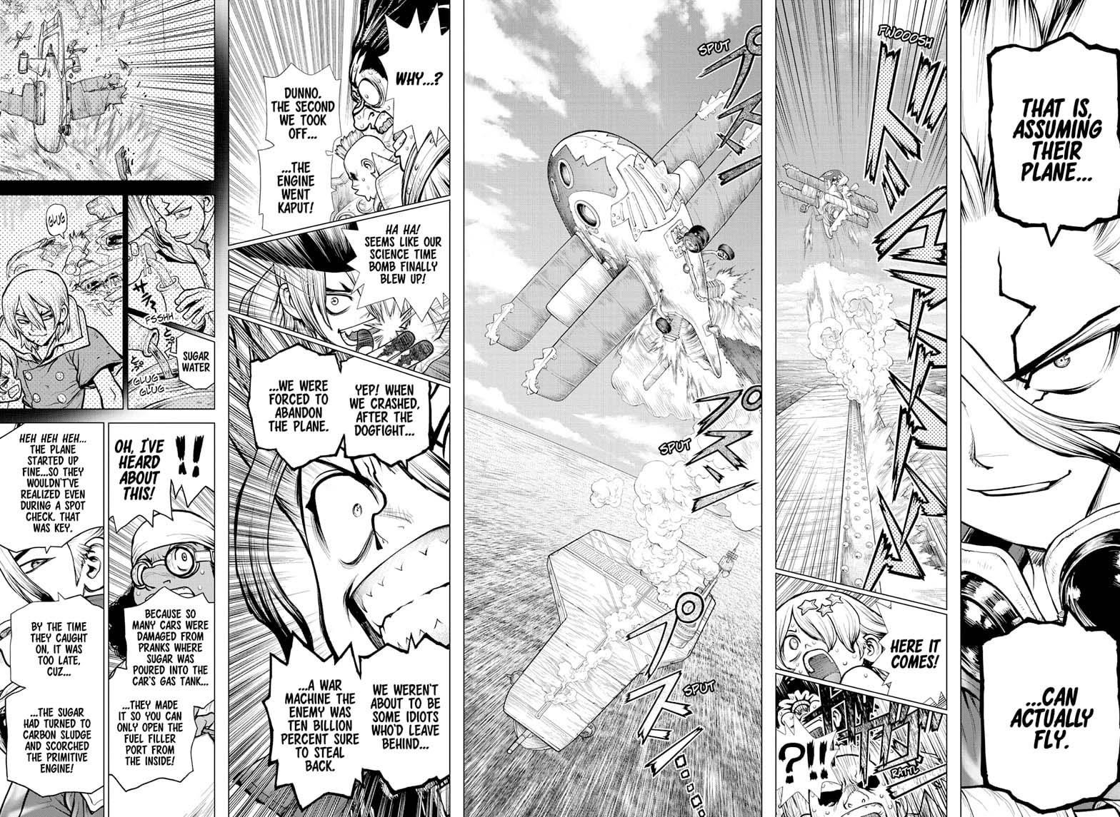 Dr. Stone Manga Chapter 176 page 11 - Net-Breaking Battle Plan scene