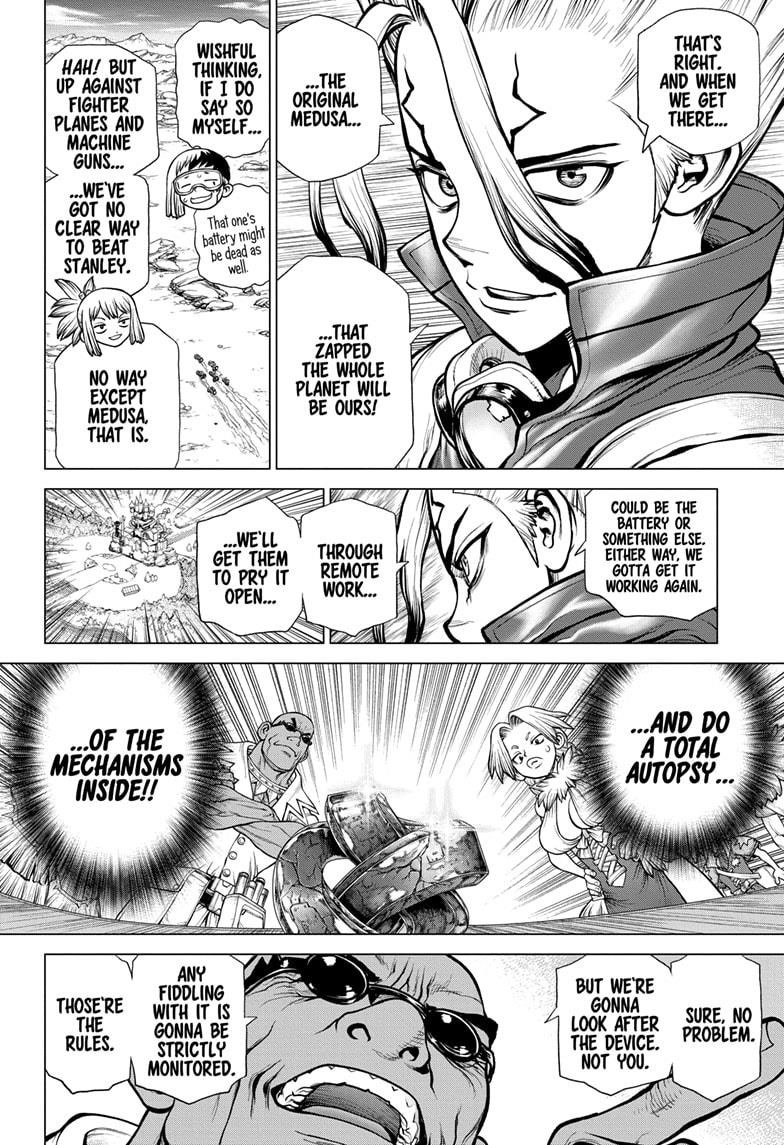 Dr. Stone Manga Chapter 177 page 5 - Medusa Mechanism scene