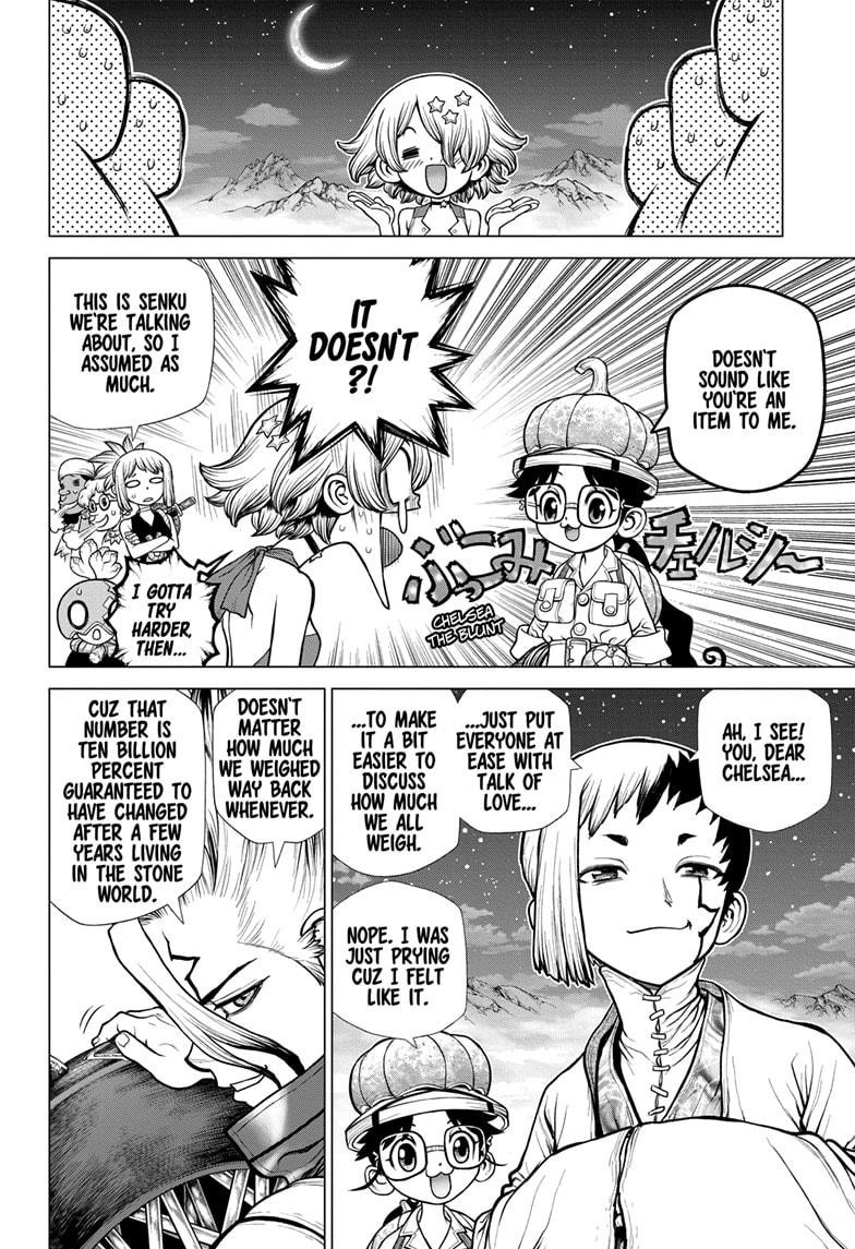 Dr. Stone Manga Chapter 178 page 13 - Science Scales Mountains scene
