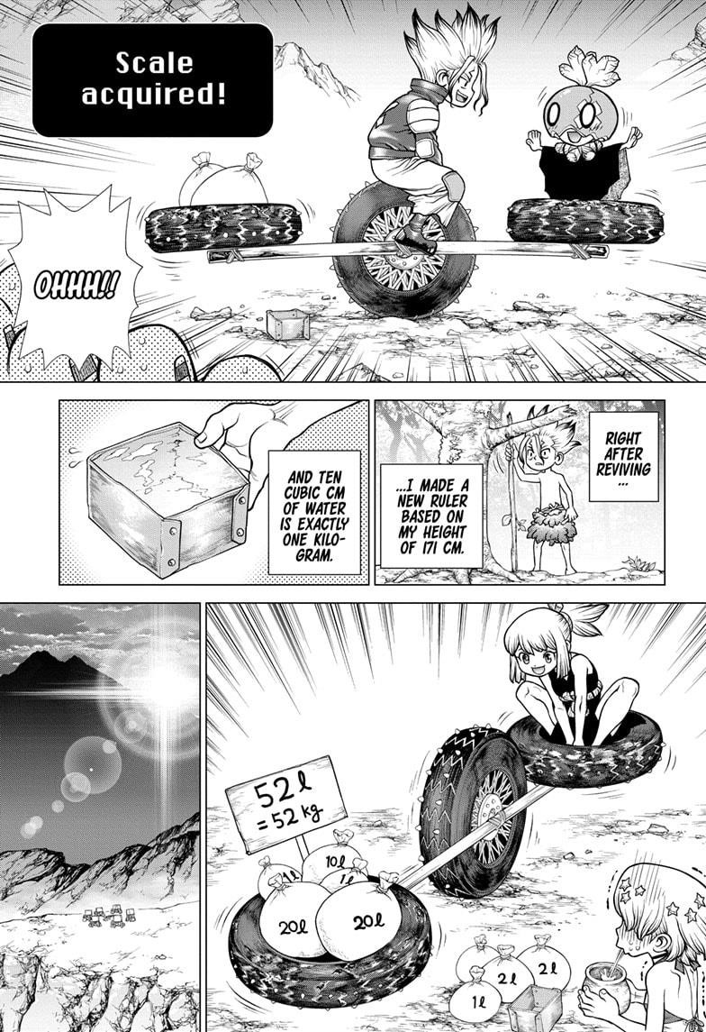 Dr. Stone Manga Chapter 178 page 14 - Science Scales Mountains scene