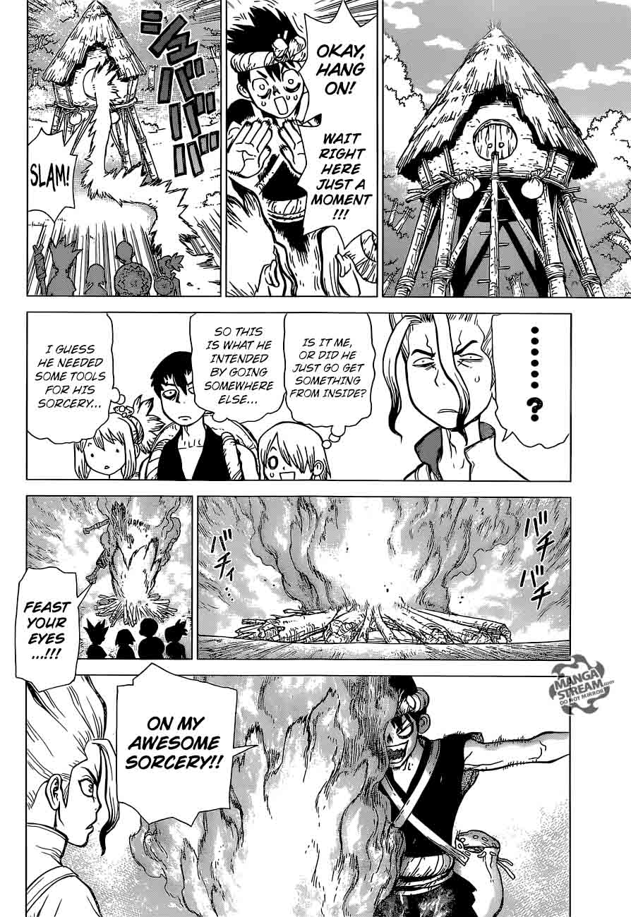 Dr. Stone Manga Chapter 18 page 5 - Sorcery Showdown scene