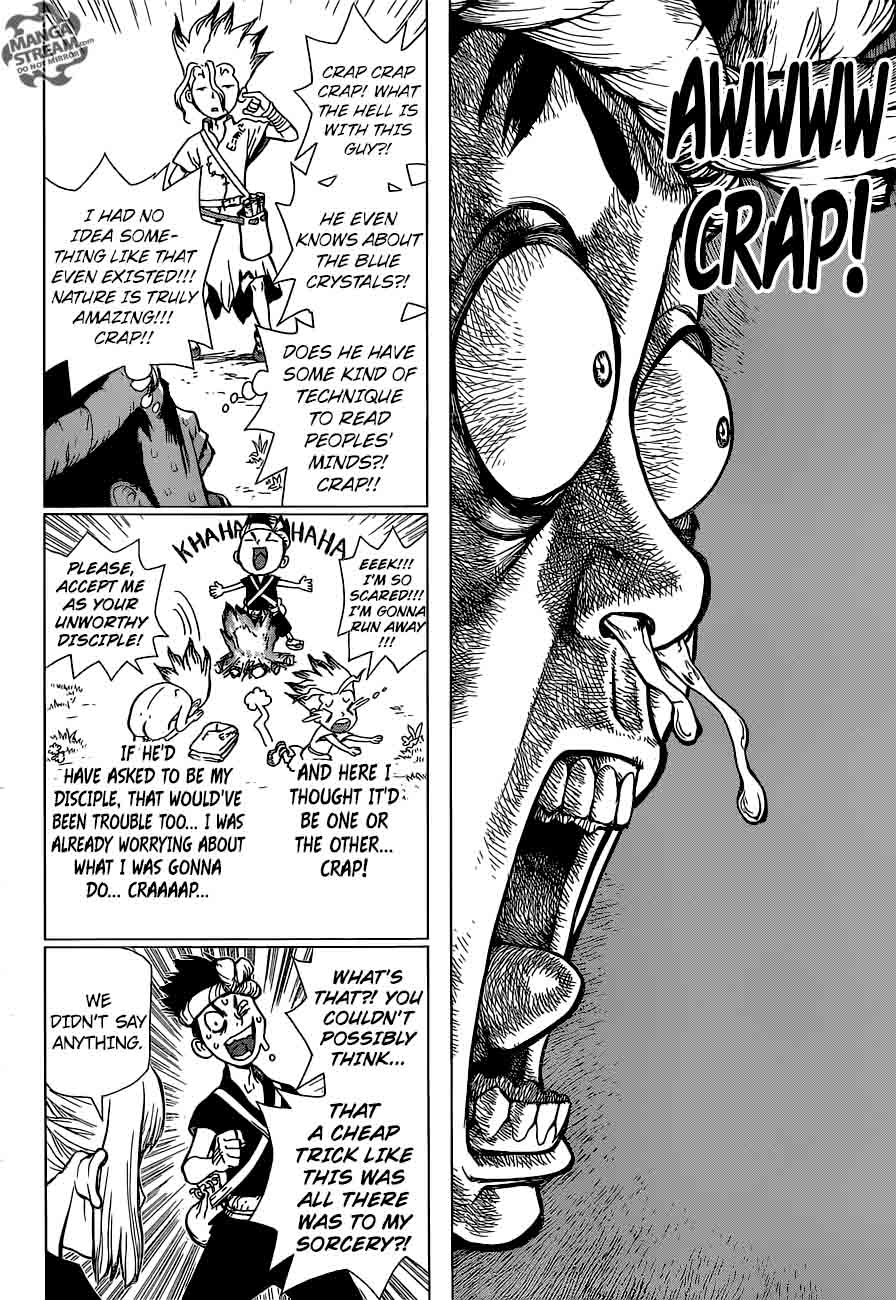 Dr. Stone Manga Chapter 18 page 9 - Sorcery Showdown scene