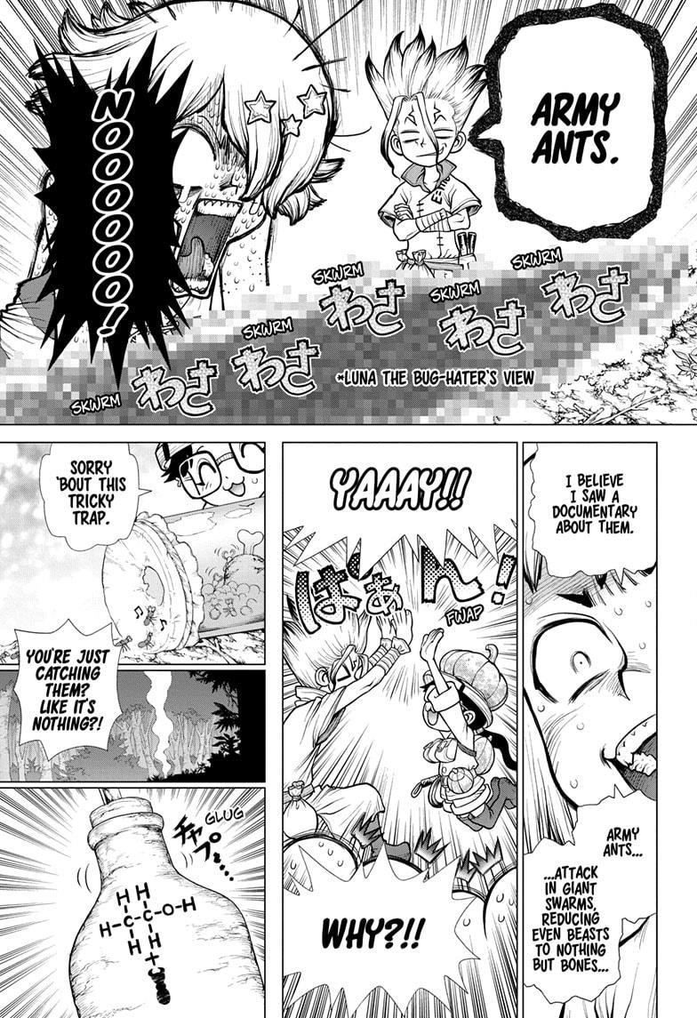 Dr. Stone Manga Chapter 180 page 7 - Sickening Yet Beautiful scene