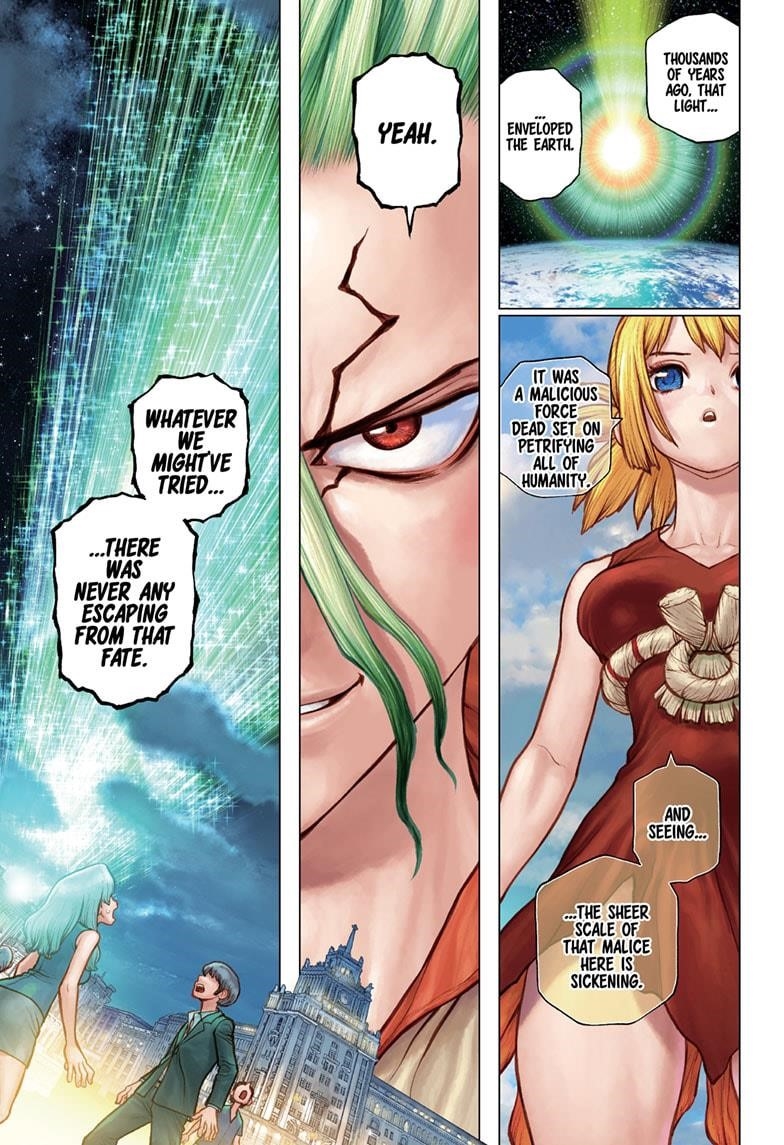 Dr. Stone Manga Chapter 181 page 1 - New World Science scene