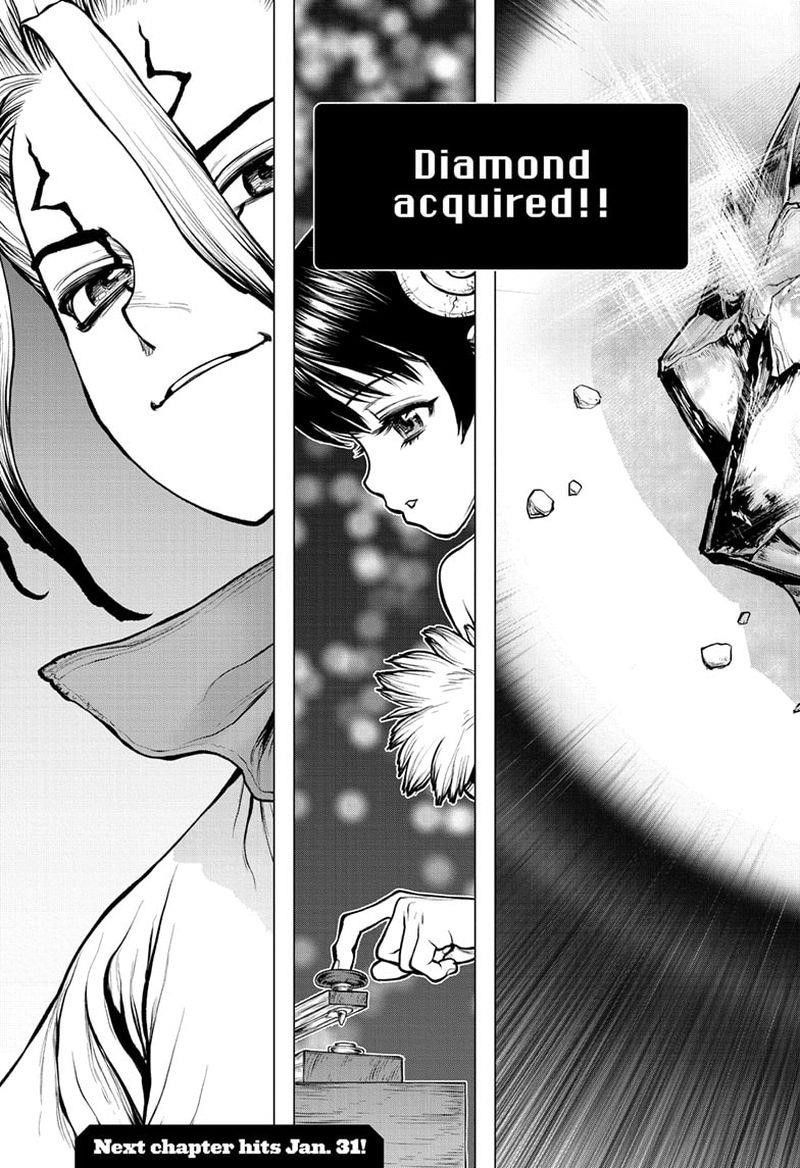 Dr. Stone Manga Chapter 182 page 17 - Diamond Heart scene