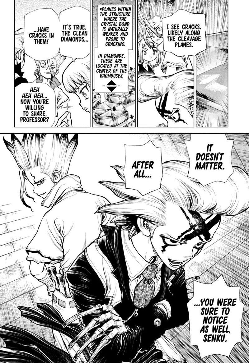 Dr. Stone Manga Chapter 182 page 7 - Diamond Heart scene