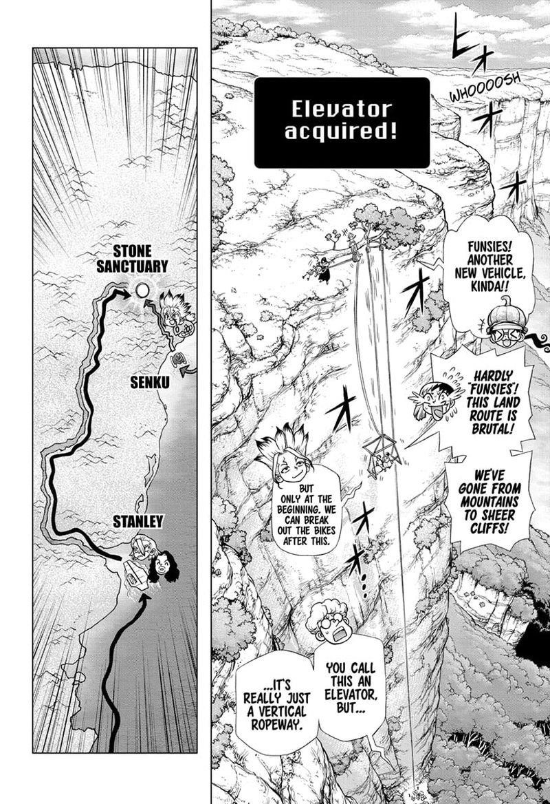 Dr. Stone Manga Chapter 183 page 14 - Stone Sanctuary scene