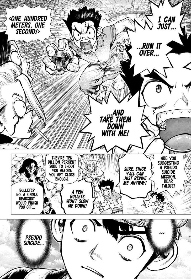 Dr. Stone Manga Chapter 184 page 14 - Fort Medusa scene