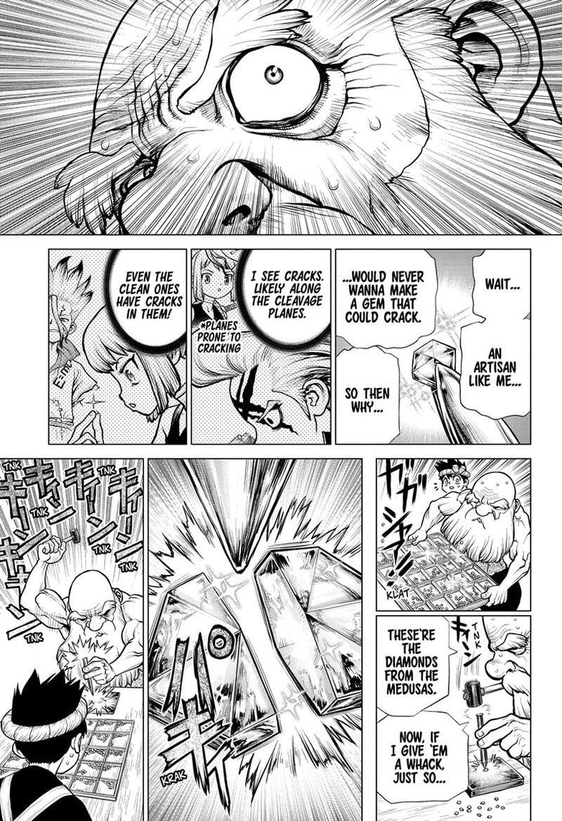 Dr. Stone Manga Chapter 185 page 7 - Lovely Cleavage Plane scene