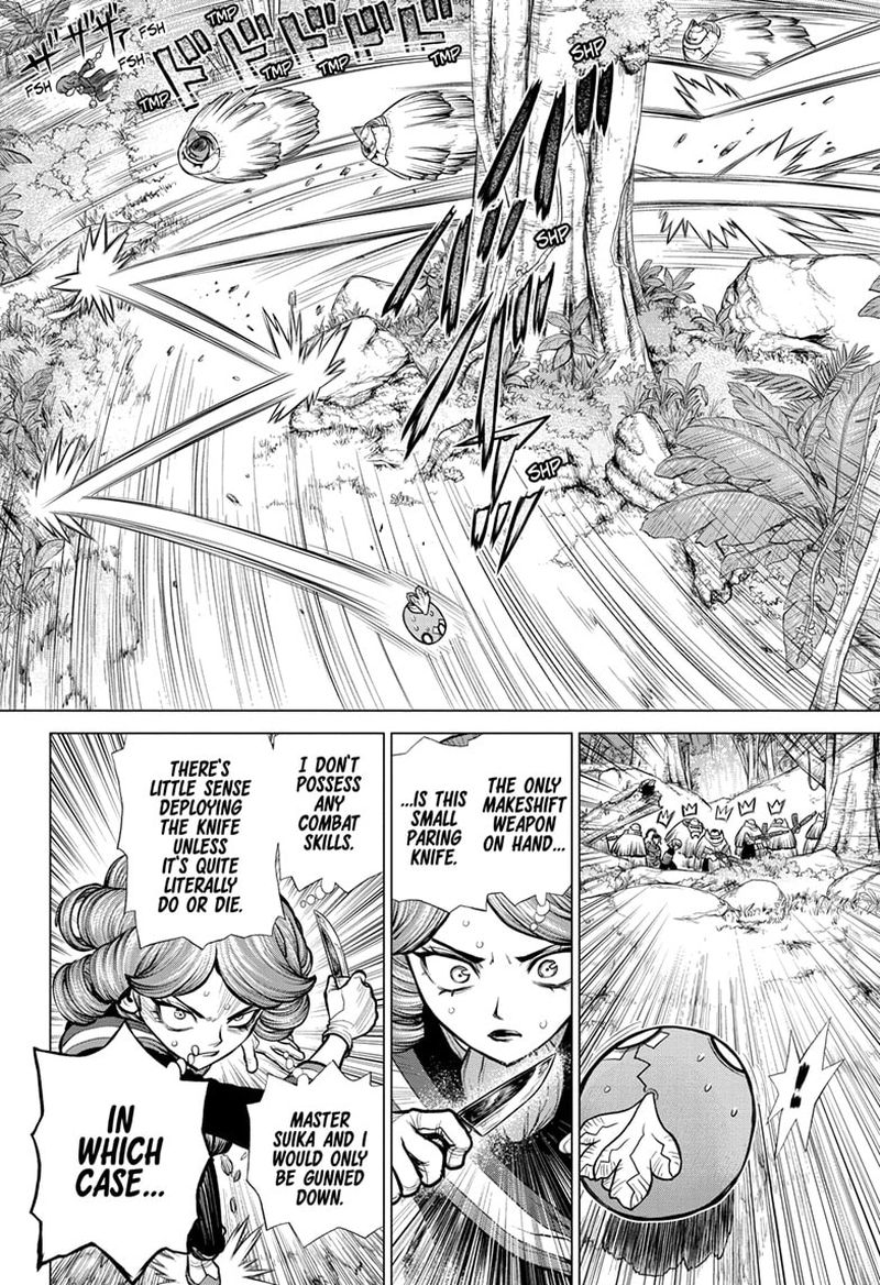 Dr. Stone Manga Chapter 186 page 4 - To Each Their Own Blade scene