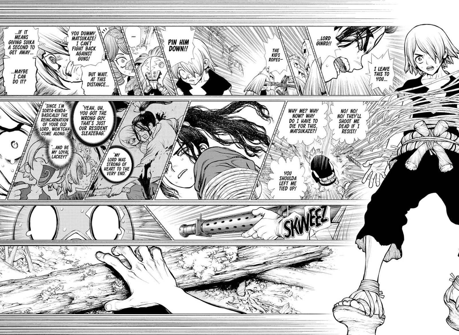 Dr. Stone Manga Chapter 186 page 7 - To Each Their Own Blade scene