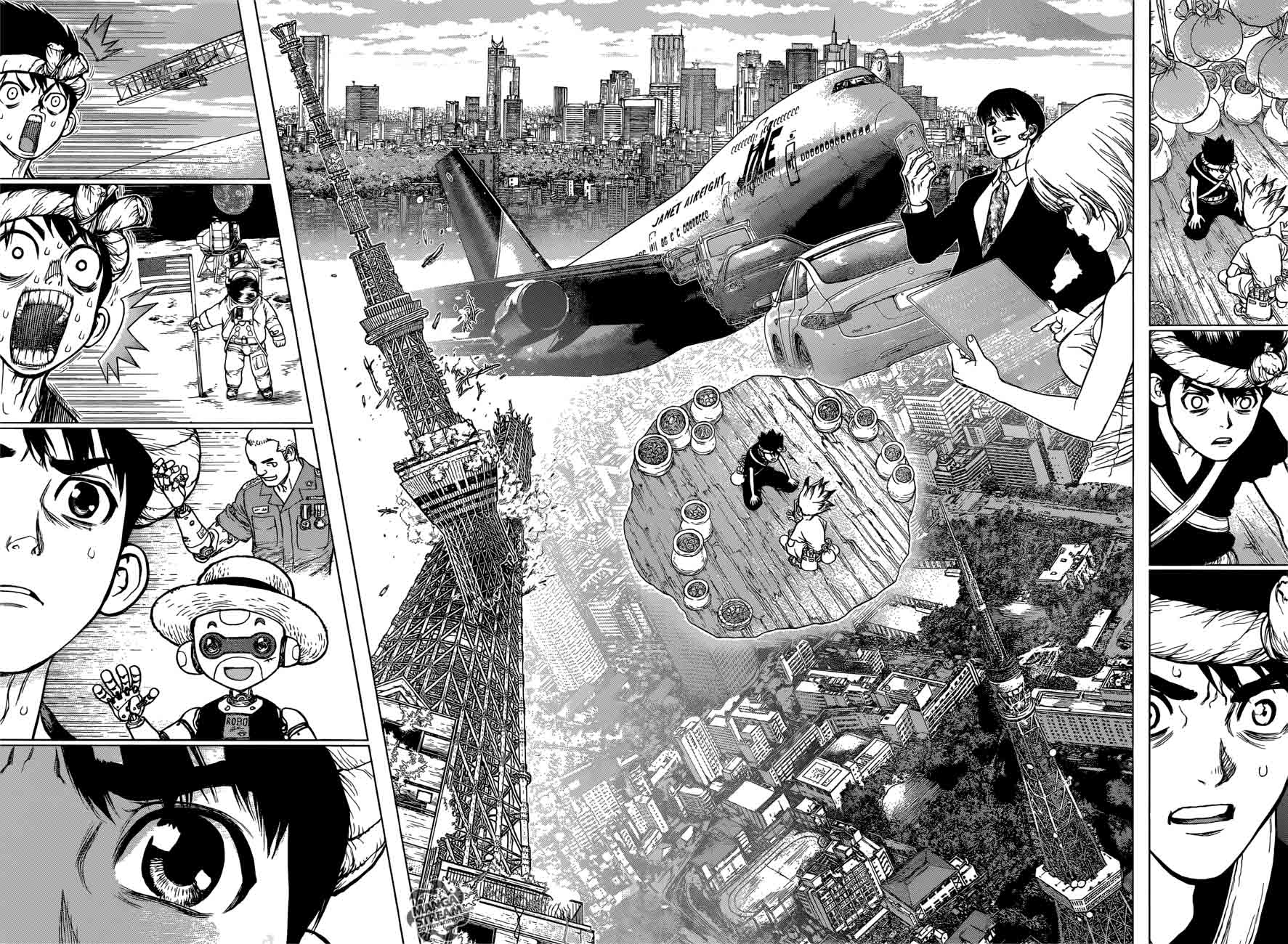 Dr. Stone Manga Chapter 19 page 13 - Two Million Years of Being scene