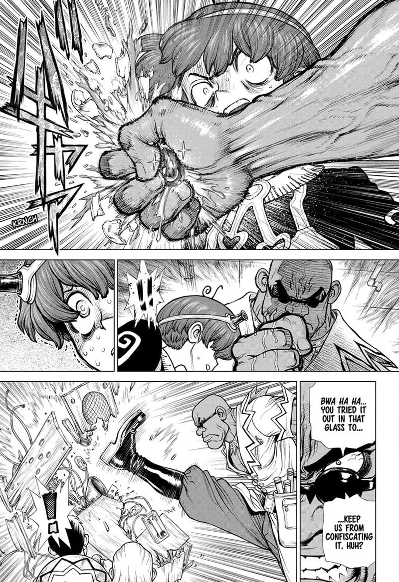 Dr. Stone Manga Chapter 190 page 11 - Science Transcends Life scene