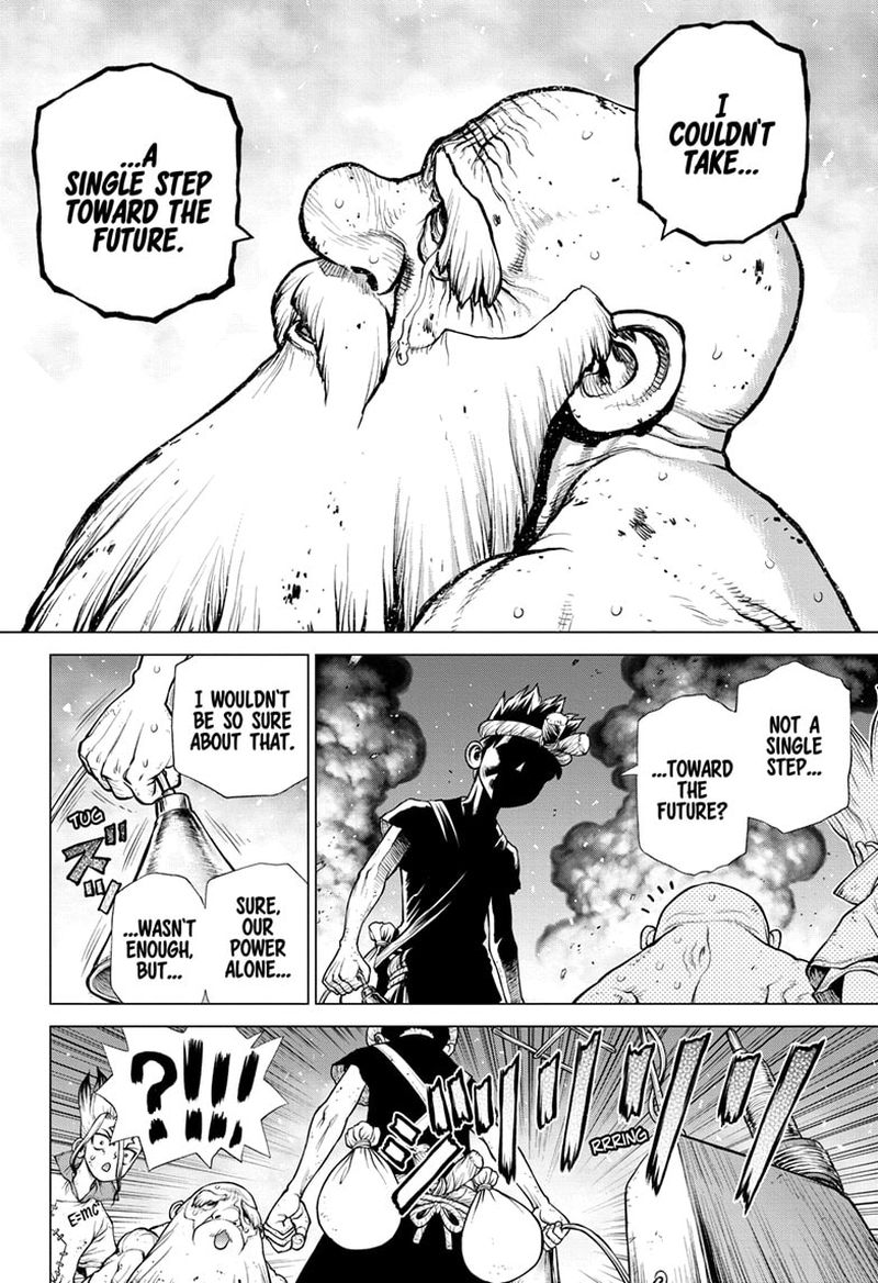 Dr. Stone Manga Chapter 190 page 3 - Science Transcends Life scene