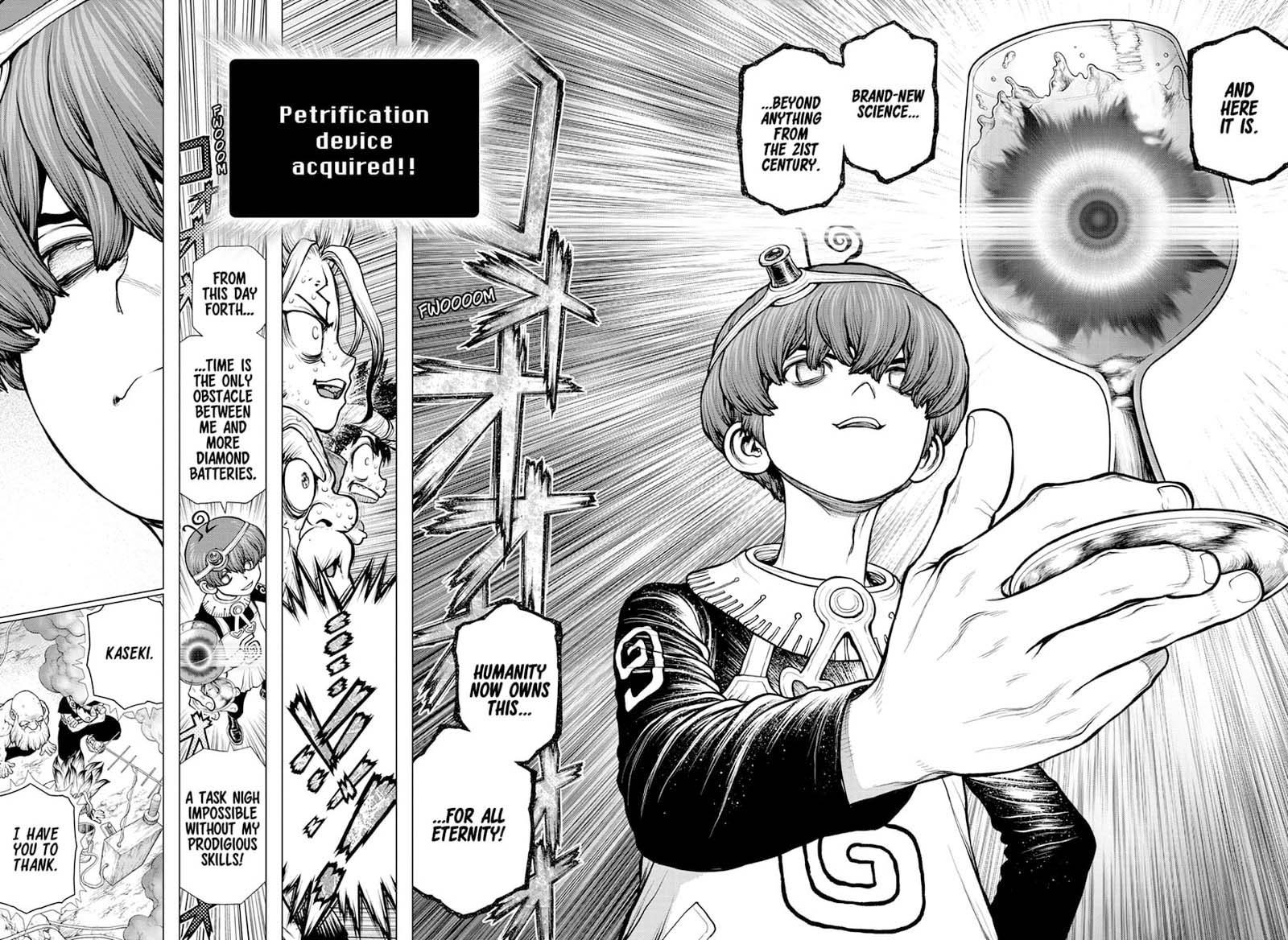 Dr. Stone Manga Chapter 190 page 5 - Science Transcends Life scene