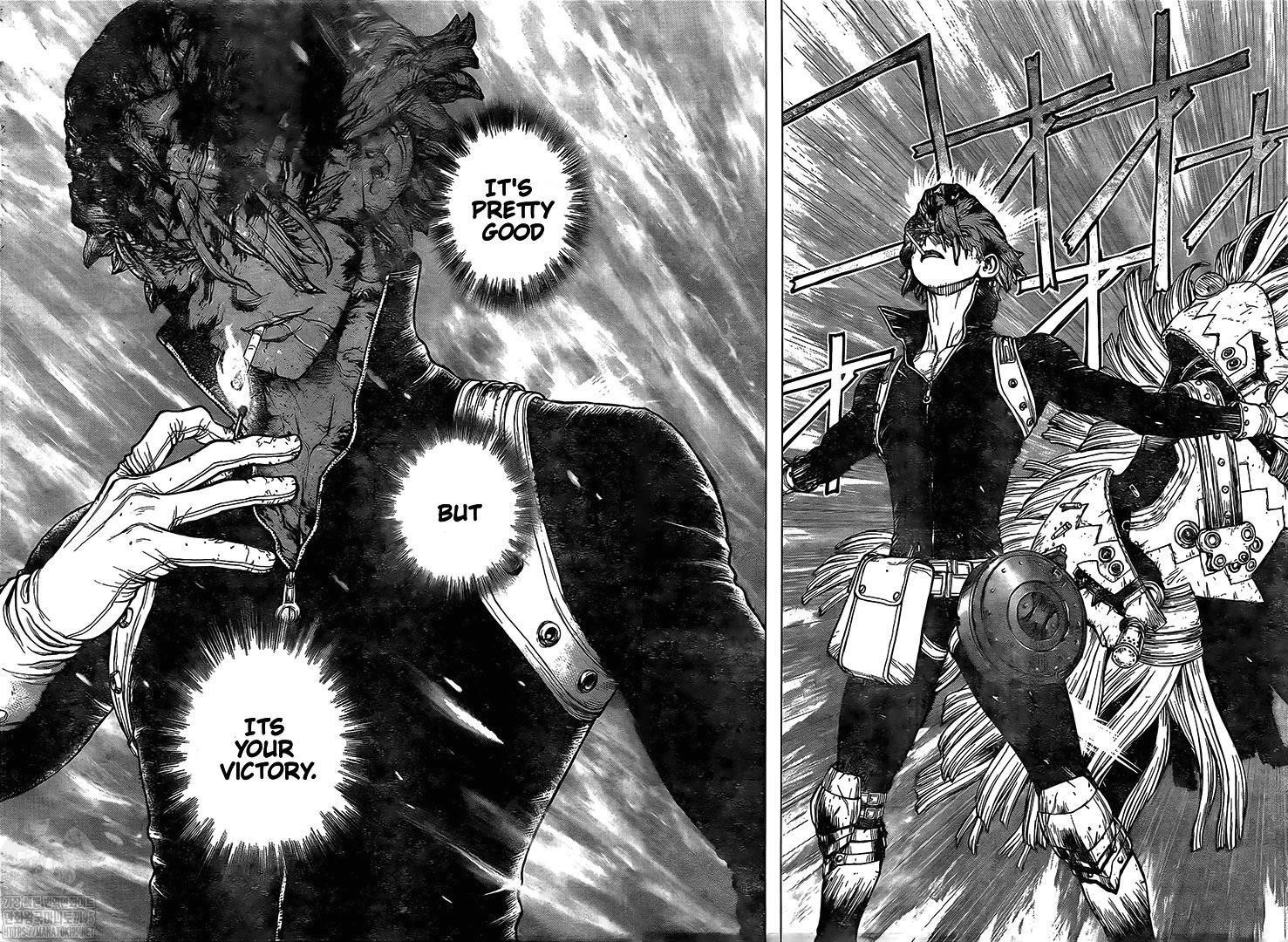 Dr. Stone Manga Chapter 193 page 10 - Our Stone World scene