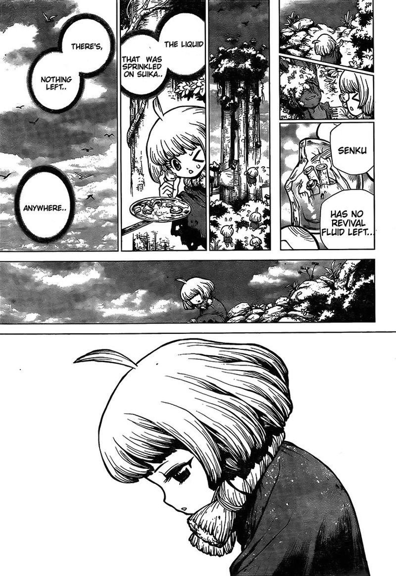 Dr. Stone Manga Chapter 194 page 10 - Homo Sapiens, All Alone scene