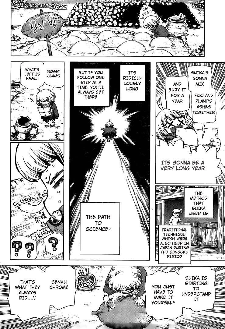 Dr. Stone Manga Chapter 196 page 9 - Scientist, All Alone scene
