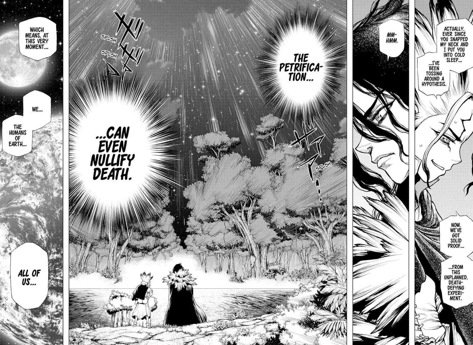 Dr. Stone Manga Chapter 197 page 16 - A Stony Eden and Its Forbidden Fruit scene