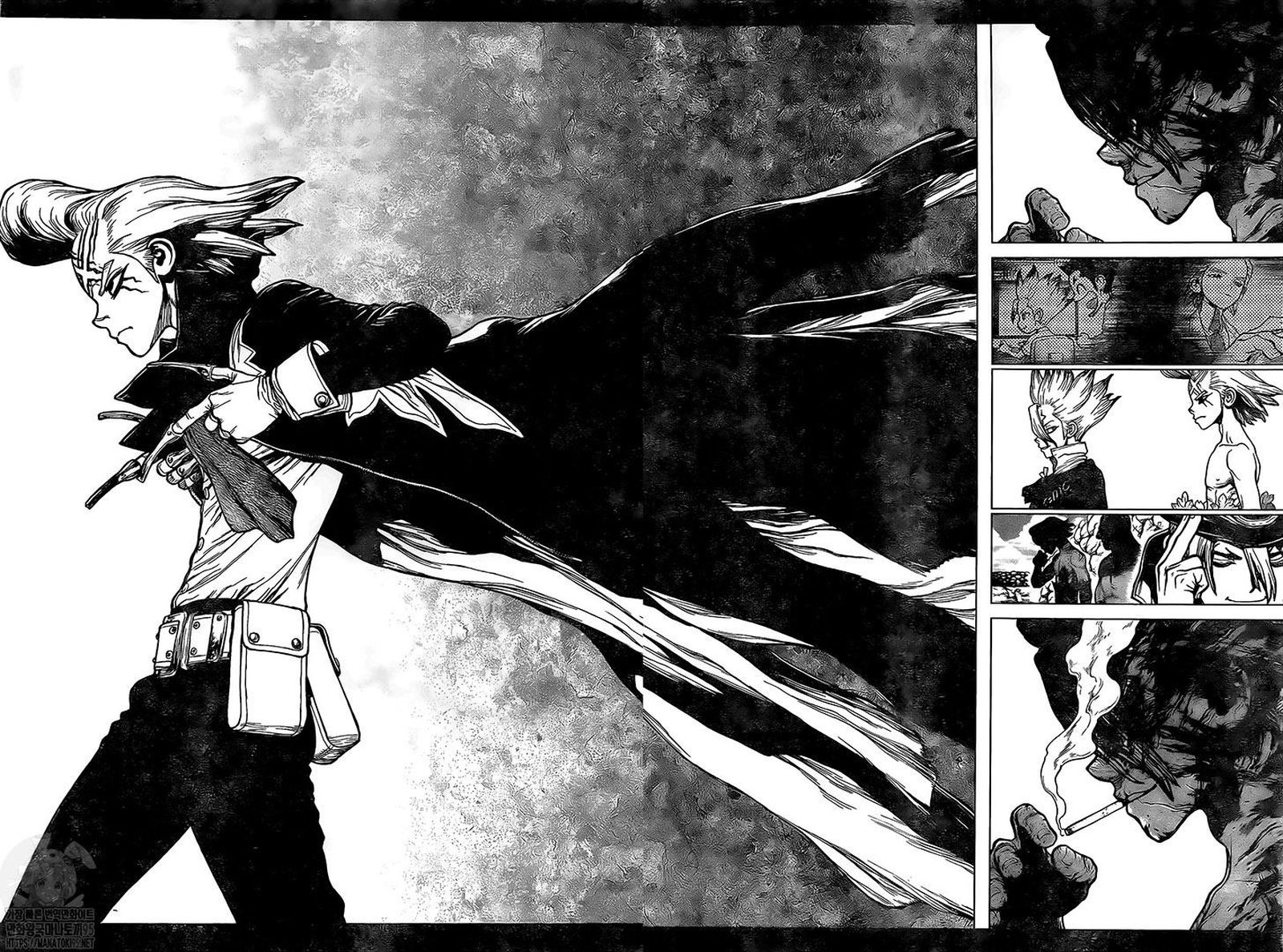 Dr. Stone Manga Chapter 198 page 14 - Whole New World scene